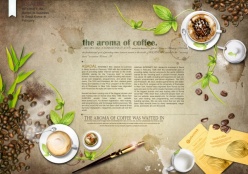 咖啡素材源文件设计