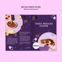 墨西哥美食宣传单设计