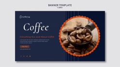 咖啡豆banner设计图
