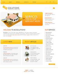 黄色企业网站模板下载