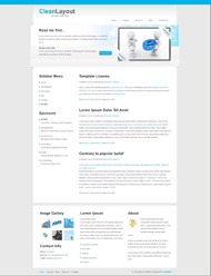 蓝色企业CSS网页模板