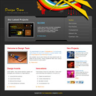 设计团队CSS网页模板