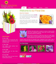 花卉服务CSS网页模板