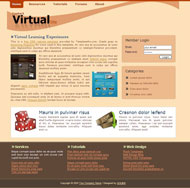 虚拟网站CSS网页模板
