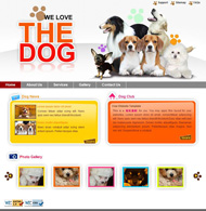 宠物乐园CSS网页模板
