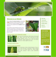 大自然绿色CSS网页模板