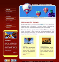 热气球节网站CSS模板