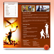 篮球运动CSS网页模板