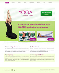健康瑜伽CSS网页模板
