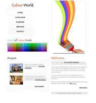 彩色世界CSS网页模板