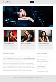 模特设计CSS网页模板