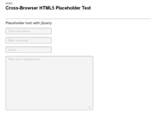 jQuery-HTML5-CSS3实现的文本框