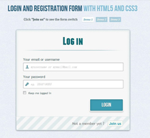 HTML5+CSS3制作注册登录窗体