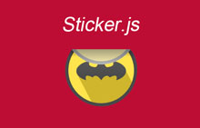 贴片效果插件Sticker.js