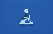 CSS3实现骑摩托车兜风动画特效