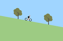 HTML5鼠标控制骑自行车速度动画