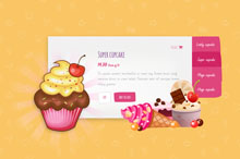 适合甜品店的CSS3幻灯片特效