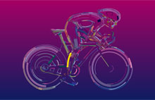 SVG流体的自行车动画特效