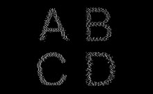 HTML5英文字母ABCD动画特效