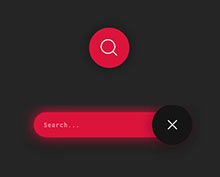 纯CSS3霓虹样式搜索框动画特效