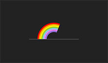 纯CSS3彩虹弹性加载动画特效