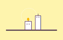纯CSS3卡通蜡烛动画特效