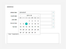 jQuery选择日期时间下拉框代码