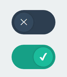 CSS3手机勾选关闭按钮切换特效