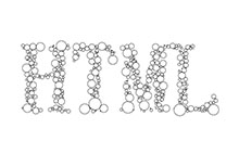 密集气泡组成字母canvas动画