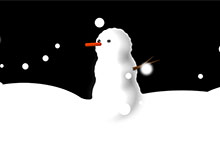 CSS3大雪雪人动画特效