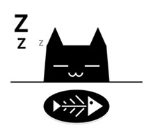纯CSS3绘制吃鱼的猫睡觉特效
