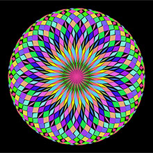 H5彩色菱形图案圆球动画特效