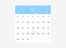 HTML5带动画标题SVG季节日历