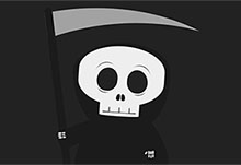 CSS3卡通死神骷髅图像特效