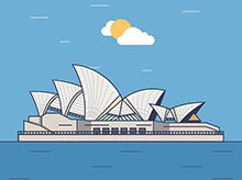纯CSS和SVG实现悉尼歌剧院建筑图
