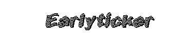 Earlyticker字体