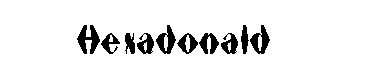 Hexadonald字体
