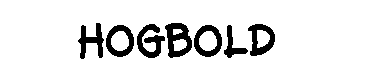 Hogbold字体