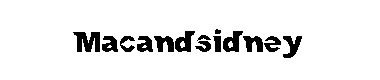 Macandsidney字体