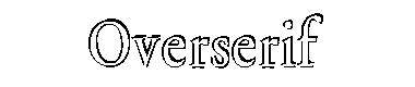 Overserif字体
