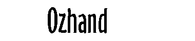 Ozhand字体