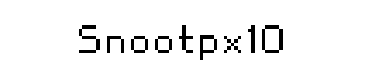 Snootpx10字体