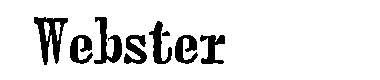 Webster字体