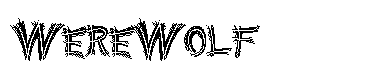 WereWolf字体