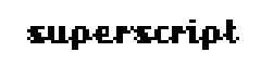 superscript字体