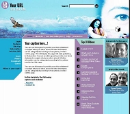 欧美人物网站模板