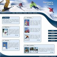 欧美滑雪公司模板