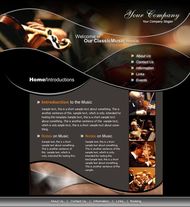 小提琴网站模板