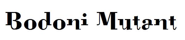 Bodoni Mutant字体