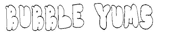Bubble Yums字体